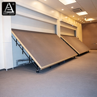 Scènes escamotables en aluminium, plateformes de scène portables, scènes escamotables encastrées, scènes pliantes intérieures, scènes pliantes électriques