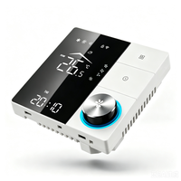 Thermostat intelligent Tuya WiFi pour climatisation centrale, bouton + interrupteur tactile de contrôle de la température avec commande vocale pour FCU 0-10V DC