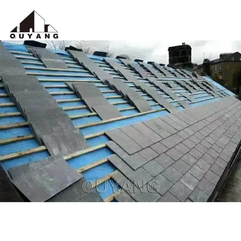 QUYANG-azulejo de techo impermeable para Decoración de casa, piedra Natural para pasarela al aire libre, venta al por mayor de fábrica