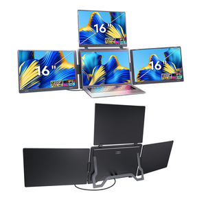 Factory Direct & Hot Sale S788 Triple Monitor <b>Extender</b> for Laptop 16 Inch, Wide Screen IPS Display, <b>USB</b> C One <b>Cable</b> Setup - Product Image 1