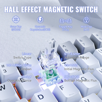 Tastiera da Gaming ATTACK SHARK X68MAX HE in Alluminio, 60% Cablata, Switch Magnetici 8KHz, 68 Tasti, Bassa Latenza, RGB per E-Sports FPS