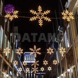 Lampadaires de Noël extérieurs étanches à motif croisé pour les rues de la ville - Product Image 5