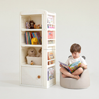 Armario Infantil de Plástico Portátil VSUCH al por Mayor para Guardarropa, Libros y Ropa, Estante de Almacenamiento para Habitación Infantil