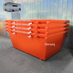 6cbm tiêu chuẩn kim loại rác bỏ qua container thép nhẹ bỏ qua Thùng với nâng Lugs cho chất thải rắn tái chế - Product Image 5