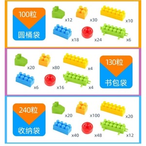 Bloques de Construcción de Plástico de Gran Tamaño, Juguetes Educativos para Niños y Niñas, Venta al Por Mayor - Product Image 2
