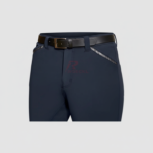 Culottes pour hommes personnalisées fournisseur en gros pantalons de sports équestres pantalons d'équitation coupe ajustée tissu respirant fabricant en vrac - Product Image 1