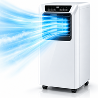 Climatiseur portable 9000 BTU R290, compresseur mobile, refroidissement uniquement, télécommande, certifié CE CB pour la maison et l'hôtel