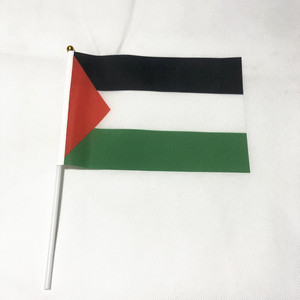 Vendita calda su misura Mini <span class=keywords><strong>bandiere</strong></span> Palestine mano agitando tessuto in poliestere <span class=keywords><strong>per</strong></span> assicurazione automobilistica educazione agricola digitale stampato - Product Image 1