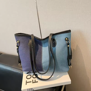 Sac fourre-tout de style coréen au design original pour femme, nouvelle collection hiver 2026, fermeture éclair, double bandoulière, grand sac de transport - Product Image 6