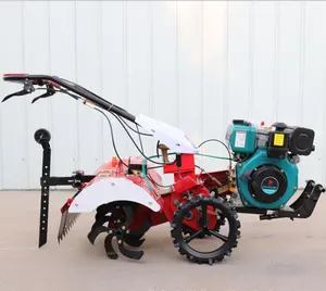 Beste Prijs Landbouw Machines Mini Rotorcultivator Twee Wielen Hand Lopen Helmstok
