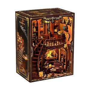 Nuevos Productos Creativos de la Librería <span class=keywords><strong>Guyun</strong></span>: Modelo de Casa en Miniatura 3D de Madera para Ensamblar a Mano - Product Image 1