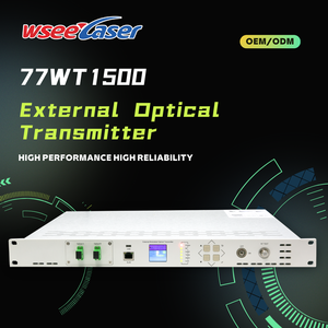 جهاز إرسال الألياف البصرية مع موصل FC معدات تعديل خارجية لكابل التلفزيون والراديو والبث - Product Image 3