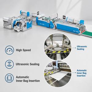 Industrial Full Automatic PP Woven Plastic Bag Making Machine Digital Hemming Stitching Sewing Cutting Supplier - Product Image 1