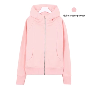 Sudadera con capucha cálida de invierno con cremallera frontal, top de alta calidad para mujer con orificio para el pulgar, sudadera con capucha, deportiva - Product Image 4
