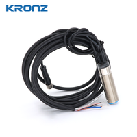 KRONZ pour capteur à ultrasons réglable, sortie analogique 4-20mA, sortie de commutation NPN, portée 20-60mm, mode NO/NC, IP67, industriel