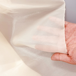 100% Polyester thịt màu hồng hazy sợi mã hóa Streamer Bead váy thiết kế vải cho Mùa Xuân/Mùa Hè cho túi xách và <span class=keywords><strong>interlining</strong></span> - Product Image 4