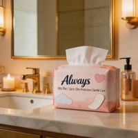 Serviettes hygiéniques féminines en coton respirant avec ailettes, personnalisables, fournies par l'usine, protège-slips jetables super absorbants et secs