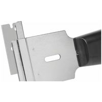 Grattoir ergonomique en acier avec poignée en plastique arrondie, largeur de lame de 39 mm, longueur totale de 165 mm, pour les utilisateurs droitiers et gauchers