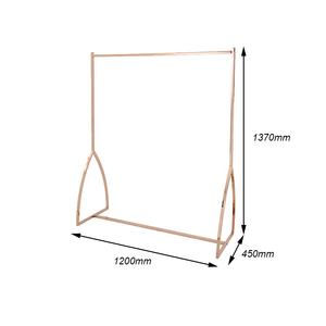 Estante de exhibición de ropa, accesorios de tienda de ropa, soporte de exhibición de <span class=keywords><strong>Metal</strong></span> dorado Simple para ropa, <span class=keywords><strong>Metal</strong></span> o acero inoxidable - Product Image 3