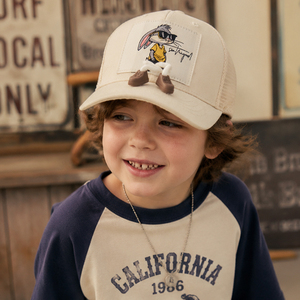 Casquette de baseball pour enfants, respirante, en maille 3D, avec patch lapin, ajustable, beige, pour l'été, casquette de sport, chapeau de soleil - Product Image 4