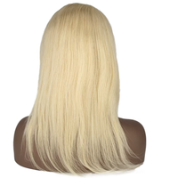 Perruque Bob Blonde 613, Dentelle Transparente HD 13x4, Densité 150%, Cheveux Humains Vierges Pré-Pluckés, Sans Colle, Prête à Porter