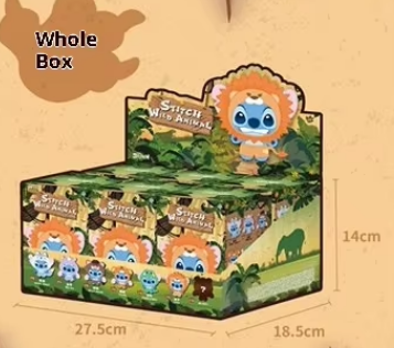 scatola cieca in peluche della serie Stitch Wild Animal [6 per scatola finale]