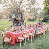 Chaises de restaurant en bois de haute qualité et élégantes en forme de U, chaises d'événement avec dossier en bois