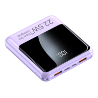WM Schnellladende Superdünne 10000mAh 2 USB-Anschlüsse Tragbare Powerbank OEM/ODM Eingebautes Kabel Li-Polymer-Akku für Handys Geschenk