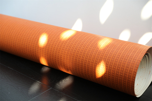 Free Sample MYWIND Wall Covering Modern Textured <strong>Orange</strong> Natural Paper-Weave <strong>Wallpaper</strong> for Interior Wall Decoration - Product Image 2