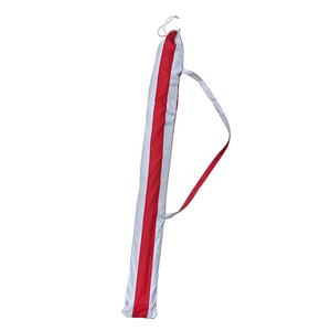 Logotipo personalizado al aire libre jardín <span class=keywords><strong>Patio</strong></span> rojo blanco rayas rotación sombrilla de playa con ancla de arena - Product Image 6