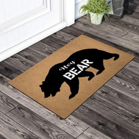 Tiger wings Outdoor Custom Design Matten Rutsch feste bedruckte Eingangs teppich Logo Teppich Tür Boden matte