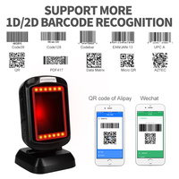 Escáner de Código de Barras 2D con Cable Xincode, Lector de Códigos de Barras de Escritorio para Inventario de Fábrica, Escanea Códigos de Barras y Códigos QR para Venta en Supermercados y Almacenes