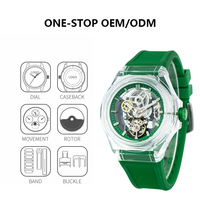 Fabricant ODM haut de gamme, montres squelette en plastique les plus populaires, montres mécaniques automatiques OEM pour hommes