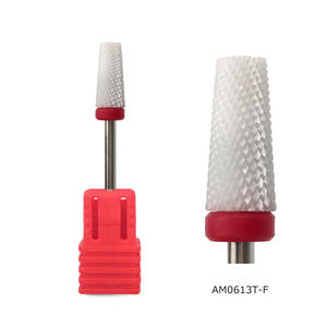 HYTOOS Bianco di Ceramica Tepered <span class=keywords><strong>Nail</strong></span> Drill Bits 3/32 "di Ceramica Rotary Burr Manicure Punte <span class=keywords><strong>Nail</strong></span> Drill Accessori Fresa Strumento - Product Image 4