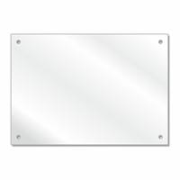 Plaque en acrylique transparente de haute qualité avec 4 trous, panneau transparent vierge pour décoration murale