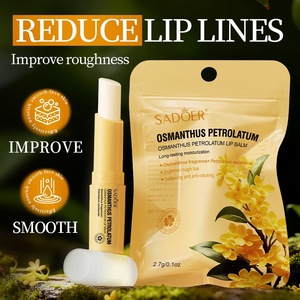 Baume à lèvres nourrissant à l'osmanthus, parfum végétal, hydratant pour lèvres sèches, vente en gros, directement de l'usine - Product Image 5