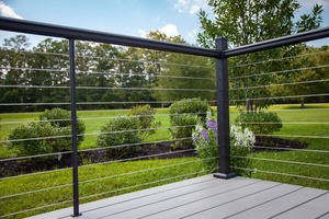 <span class=keywords><strong>Kit</strong></span> de <span class=keywords><strong>balustrade</strong></span> moderne en acier inoxydable et câble métallique avec éléments en <span class=keywords><strong>bois</strong></span> pour terrasse, usage résidentiel et commercial - Product Image 2