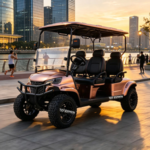 Voiturette de golf électrique ZOWN 6 places longue portée avec moteur optimisé pour la réduction de la consommation d'énergie et l'évitement des coupures fréquentes de charge - Product Image 1