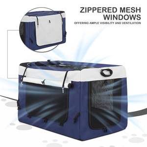 Carrito Plegable para Perros Grandes, Medianos y Pequeños, Carrito para Mascotas, Carrito para Perros de 4 Ruedas, Plegable para Viajes - Product Image 6