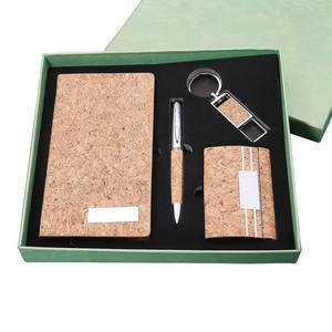 Özel eko-arkadaş promosyon ofis malzemeleri olay hediye ortakları için Set dizüstü hatıra hediye kalem ve anahtarlık ile Set - Product Image 5