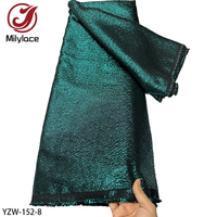 Tissu Jacquard Brocart de Luxe pour Robe, Matériaux en Dentelle Organza Nigériane pour Mariage