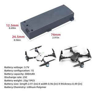 3pcs grey 3.7V 800mAh Li-Po Drone Pin cho YD XT-1/<span class=keywords><strong>x</strong></span>-pack 18/<span class=keywords><strong>x</strong></span>-pack cộng với gấp rc <span class=keywords><strong>Quadcopter</strong></span> trong kho - Product Image 2