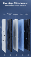 Ioniseur d'eau V8 à 5 plaques en platine et titane avec 3 filtres remplaçables, lavage automatique à l'acide, commande vocale, eau chaude et tiède, hydrogène, CE, OEM, ODM