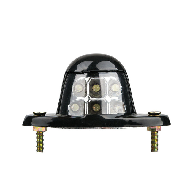 12V/24V White Universal 6 LED License Plate Light Car License Plate Lamp for Cars RV Truck Trailer Lorry Step Lamp