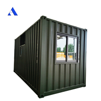 Maison conteneur maritime traditionnelle de 20 pieds avec design High Cube, toilettes, climatiseur et fonction respirante