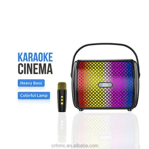 ZQS1482 Mini haut-parleur Bluetooth portable étanche pour l'extérieur karaoké avec microphone sans fil