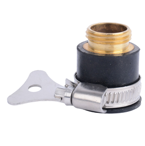 कारखाने प्रत्यक्ष बिक्री जर्मन शैली g1/20k दोहरे उपयोग वाले जल बंदूक कनेक्टर नल स्टील गार्डन के लिए रबर के साथ शुद्ध तांबे को संभालें - Product Image 5