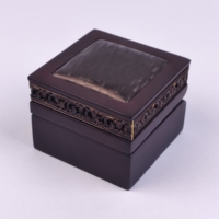 Boîte à bijoux et montres rectangulaire en MDF personnalisable, faite à la main, avec fermeture magnétique, couleur et taille personnalisées, finition piano simple