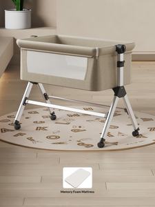 <span class=keywords><strong>Culla</strong></span> Multifunzione per Neonati in Tessuto Peluche, Altezza Regolabile, Anti-rinneglio, Pieghevole e Mobile, <span class=keywords><strong>Dimensioni</strong></span> Grande/Piccola - Product Image 6