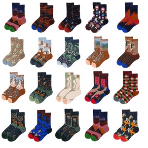 Nouveau concepteur français Tube <span class=keywords><strong>Chaussettes</strong></span> Couleur Coton <span class=keywords><strong>Chaussettes</strong></span> Femmes Mode Art Fun <span class=keywords><strong>Chaussettes</strong></span> En Gros - Product Image 6